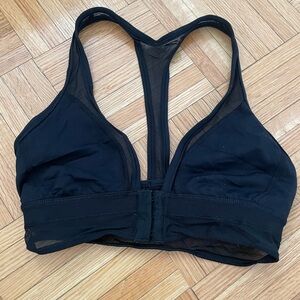 Lululemon Athletica Black Mesh Sports Bra